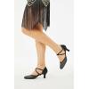 imageBABEYOND Women Ballroom Latin Dance Shoes Salsa Closed Toe 1920s Retro Party Wedding Heels