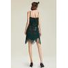 imageBABEYOND Womens 1920s Flapper Dress V Neck Slip Dress Roaring 20s Great Gatsby Dress for PartyDark Green