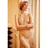 imageBABEYOND Womens 1920s Flapper Dress V Neck Slip Dress Roaring 20s Great Gatsby Dress for PartyRose Gold