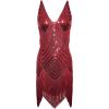 imageBABEYOND Womens 1920s Flapper Dress V Neck Slip Dress Roaring 20s Great Gatsby Dress for PartyWinered