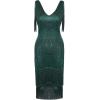 imageBABEYOND Womens 1920s Flapper Dress V Neck Slip DressGreen
