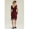 imageBABEYOND Womens 1920s Flapper Dress V Neck Slip DressWinered
