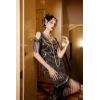imageBABEYOND Womens 1920s Flapper Dress Vintage Long Fringe Dress Roaring 20s Sequins Beaded DressBlackgold