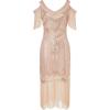 imageBABEYOND Womens 1920s Flapper Dress Vintage Long Fringe Dress Roaring 20s Sequins Beaded DressRosegold