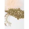 imageBABEYOND Womens 1920s Headband Flapper Feather Headpiece with Chain Roaring 20s Gatsby Themed Party Hair AccessoryChampagne Gold
