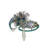 imageBABEYOND Womens 1920s Headband Flapper Feather Headpiece with Chain Roaring 20s Gatsby Themed Party Hair AccessoryPeacock