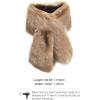 imageBABEYOND Womens Faux Fur Collar Shawl Faux Fur Scarf Wrap Evening Cape for Winter CoatCoffee