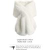 imageBABEYOND Womens Faux Fur Collar Shawl Faux Fur Scarf Wrap Evening Cape for Winter CoatOffwhite