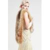 imageBABEYOND Womens Faux Fur Shawl Party Faux Fur Collar Fur Wraps for Winter Bridal Wedding Cover UpCamel