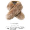 imageBABEYOND Womens Faux Fur Shawl Party Faux Fur Collar Fur Wraps for Winter Bridal Wedding Cover UpCamel