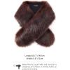 imageBABEYOND Womens Faux Fur Shawl Party Faux Fur Collar Fur Wraps for Winter Bridal Wedding Cover UpCoffee
