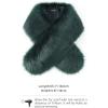 imageBABEYOND Womens Faux Fur Shawl Party Faux Fur Collar Fur Wraps for Winter Bridal Wedding Cover UpDark Green