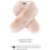 imageBABEYOND Womens Faux Fur Shawl Party Faux Fur Collar Fur Wraps for Winter Bridal Wedding Cover UpLight Camel
