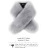 imageBABEYOND Womens Faux Fur Shawl Party Faux Fur Collar Fur Wraps for Winter Bridal Wedding Cover UpLight Gray