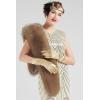imageBABEYOND Womens Faux Fur Shawl Party Faux Fur Collar Fur Wraps for Winter Bridal Wedding Cover UpRaccoon