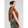 imageBABEYOND Womens Faux Fur Shawl Party Faux Fur Collar Fur Wraps for Winter Bridal Wedding Cover UpRusset