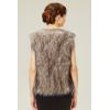 imageBABEYOND Womens Faux Fur Vest Short Coat Sleeveless Jacket for Winter Fluffy Outwear with PocketsCamel