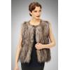 imageBABEYOND Womens Faux Fur Vest Short Coat Sleeveless Jacket for Winter Fluffy Outwear with PocketsCamel