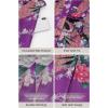 imageBABEYOND Womens Kimono Robe Long Satin Robes with Peacock and Blossoms Printed Kimono NightgownDark Purple