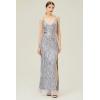 imageBABEYOND Womens Long Prom Dress Formal Evening Dress 1920s Gatsby DressSilver Gray