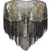 imageBABEYOND 1920s Shawl Wraps Gatsby Beaded Evening Cape Bridal Shawl for Evening Dresses Wedding PartyGold Black