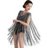imageBABEYOND 1920s Shawl Wraps Long Fringed Evening Cape Sequin Beaded Party ShawlBlack Silver