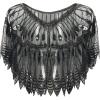 imageBABEYOND 1920s Shawl Wraps Sequin Beaded Evening Cape Bridal Shawl Bolero Flapper Cover UpYblack