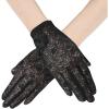 imageBABEYOND Floral Lace Gloves for Wedding Opera Party 1920s Flapper Lace Gloves StretchyBlack