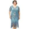 imageBABEYOND Great Gatsby Dresses for Women Plus Size Cocktail Dress 1920s Flapper Costume for WomenLight Blue