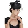 imageBABEYOND Kentucky Hat Fascinator for Women Tea Party Veil Derby Pillbox Headpiece