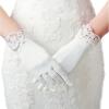 imageBABEYOND Lace Gloves for Women  Wedding Floral Bridal Gloves Opera Party 1920s Flapper AccessoriesWhite