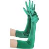 imageBABEYOND Long Opera Party 1920s Satin Tea Party Gloves Costume Stretchy Adult Size Elbow Length Bridal GlovesDark Green