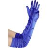 imageBABEYOND Long Opera Party 1920s Satin Tea Party Gloves Costume Stretchy Adult Size Upper Arm Length 27 quotBlue
