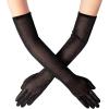 imageBABEYOND Long Opera Party 20s Glitter Gloves Stretchy Adult Size Elbow length Mesh GlovesBlack