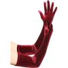 imageBABEYOND Long Opera Party Gloves  1920s Flapper Gatsby Costume Accessories Velvet Tea Party Elbow GlovesDark Fuchsia