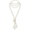 imageBABEYOND Long Pearl Necklace Faux Pearls Necklace Beaded Long Pearls Necklace 1920s Gatsby Costume JewelryWhite