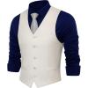 imageBABEYOND Mens Formal Suit Vest Slim Fit Waistcoat Business Vest for Suit TuxedoBeige