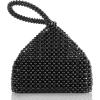 imageBABEYOND Pearl Clutch Purse Evening Bags for Women Elegant Triangle Purse for Wedding Bride Party PromPearlblack