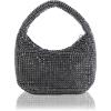 imageBABEYOND Rhinestone Purse for Women  Sparkly Evening Bags Full Glitter Rhinestone Portable Handbag for Party Wedding Prom1black