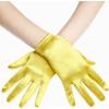 imageBABEYOND Short Satin Gloves for Women  Silk Opera Wedding Bridal Gloves Tea Party Banquet Costume 1920s Flapper AccessoriesYellow