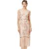imageBABEYOND Womens 1920s Flapper Dress Vintage Long Fringe Dress Roaring 20s Sequins Beaded DressRosegold