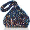 imageBABEYOND Womens Clutch Evening Bags Vintage Sequin Glitter Triangle Purse for 1920s Party Prom WeddingColorful2
