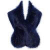 imageBABEYOND Womens Faux Fur Shawl Party Faux Fur Collar Fur Wraps for Winter Bridal Wedding Cover UpBlue