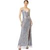 imageBABEYOND Womens Long Prom Dress Formal Evening Dress 1920s Gatsby DressSilver Gray