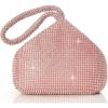 imageBABEYOND Womens Rhinestone Clutch Evening Bags Sparkly Glitter Triangle Purse for 1920s Party Prom WeddingRose Gold