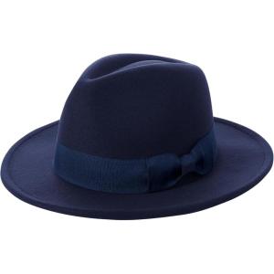 imageBABEYOND 1920s Fedora Hat for Men Gatsby Wide Brim Fedora Hat Felt Panama Cap with Band for Women MenNavy Blue