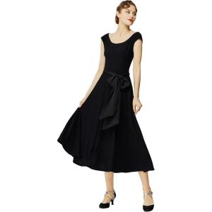 imageBABEYOND Formal Dress for Women  Aline Long Dress with Wide Ribbon Waistband Evening Maxi DressBlack