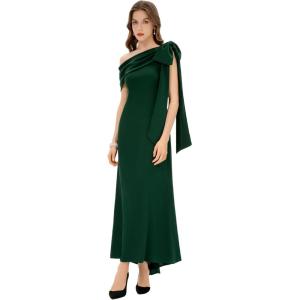 imageBABEYOND Formal Dress for Women  Prom Dress One Shoulder Evening Dresses Cocktail Party Dress for Wedding GuestDark Green