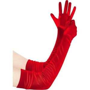 imageBABEYOND Long Opera Party 1920s Satin Tea Party Gloves Costume Stretchy Adult Size Upper Arm Length 27 quotRed