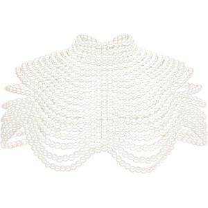 imageBABEYOND Womens Pearl Body Chain  Fashion Necklace Top Shawl Handmade Jewelry for WomenWhite  Pearl